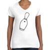 Women's Fine Jersey V-Neck Tee Thumbnail