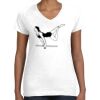Women's Fine Jersey V-Neck Tee Thumbnail