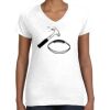 Women's Fine Jersey V-Neck Tee Thumbnail