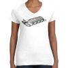 Women's Fine Jersey V-Neck Tee Thumbnail