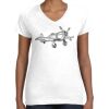 Women's Fine Jersey V-Neck Tee Thumbnail
