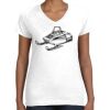 Women's Fine Jersey V-Neck Tee Thumbnail