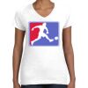 Women's Fine Jersey V-Neck Tee Thumbnail