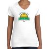 Women's Fine Jersey V-Neck Tee Thumbnail