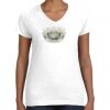 Women's Fine Jersey V-Neck Tee Thumbnail