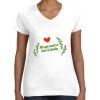 Women's Fine Jersey V-Neck Tee Thumbnail