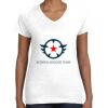 Women's Fine Jersey V-Neck Tee Thumbnail