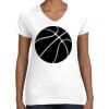 Women's Fine Jersey V-Neck Tee Thumbnail