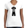 Women's Fine Jersey V-Neck Tee Thumbnail