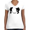 Women's Fine Jersey V-Neck Tee Thumbnail