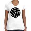 Women's Fine Jersey V-Neck Tee Thumbnail