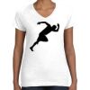 Women's Fine Jersey V-Neck Tee Thumbnail