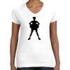 Women's Fine Jersey V-Neck Tee Thumbnail