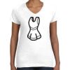 Women's Fine Jersey V-Neck Tee Thumbnail
