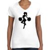 Women's Fine Jersey V-Neck Tee Thumbnail