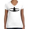 Women's Fine Jersey V-Neck Tee Thumbnail