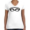 Women's Fine Jersey V-Neck Tee Thumbnail