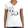 Women's Fine Jersey V-Neck Tee Thumbnail