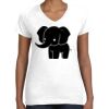 Women's Fine Jersey V-Neck Tee Thumbnail
