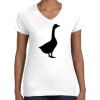 Women's Fine Jersey V-Neck Tee Thumbnail