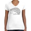 Women's Fine Jersey V-Neck Tee Thumbnail