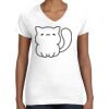 Women's Fine Jersey V-Neck Tee Thumbnail