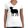 Women's Fine Jersey V-Neck Tee Thumbnail
