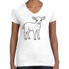 Women's Fine Jersey V-Neck Tee Thumbnail
