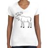 Women's Fine Jersey V-Neck Tee Thumbnail