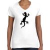 Women's Fine Jersey V-Neck Tee Thumbnail