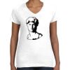 Women's Fine Jersey V-Neck Tee Thumbnail