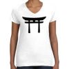 Women's Fine Jersey V-Neck Tee Thumbnail