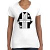 Women's Fine Jersey V-Neck Tee Thumbnail