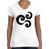 Women's Fine Jersey V-Neck Tee Thumbnail