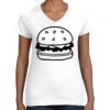Women's Fine Jersey V-Neck Tee Thumbnail