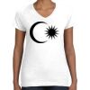 Women's Fine Jersey V-Neck Tee Thumbnail