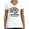 Women's Fine Jersey V-Neck Tee Thumbnail