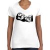 Women's Fine Jersey V-Neck Tee Thumbnail
