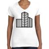 Women's Fine Jersey V-Neck Tee Thumbnail