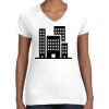Women's Fine Jersey V-Neck Tee Thumbnail