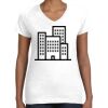 Women's Fine Jersey V-Neck Tee Thumbnail