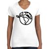 Women's Fine Jersey V-Neck Tee Thumbnail