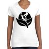 Women's Fine Jersey V-Neck Tee Thumbnail