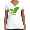 Women's Fine Jersey V-Neck Tee Thumbnail
