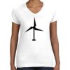 Women's Fine Jersey V-Neck Tee Thumbnail