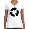 Women's Fine Jersey V-Neck Tee Thumbnail