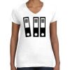 Women's Fine Jersey V-Neck Tee Thumbnail