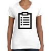 Women's Fine Jersey V-Neck Tee Thumbnail