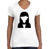 Women's Fine Jersey V-Neck Tee Thumbnail