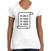 Women's Fine Jersey V-Neck Tee Thumbnail
